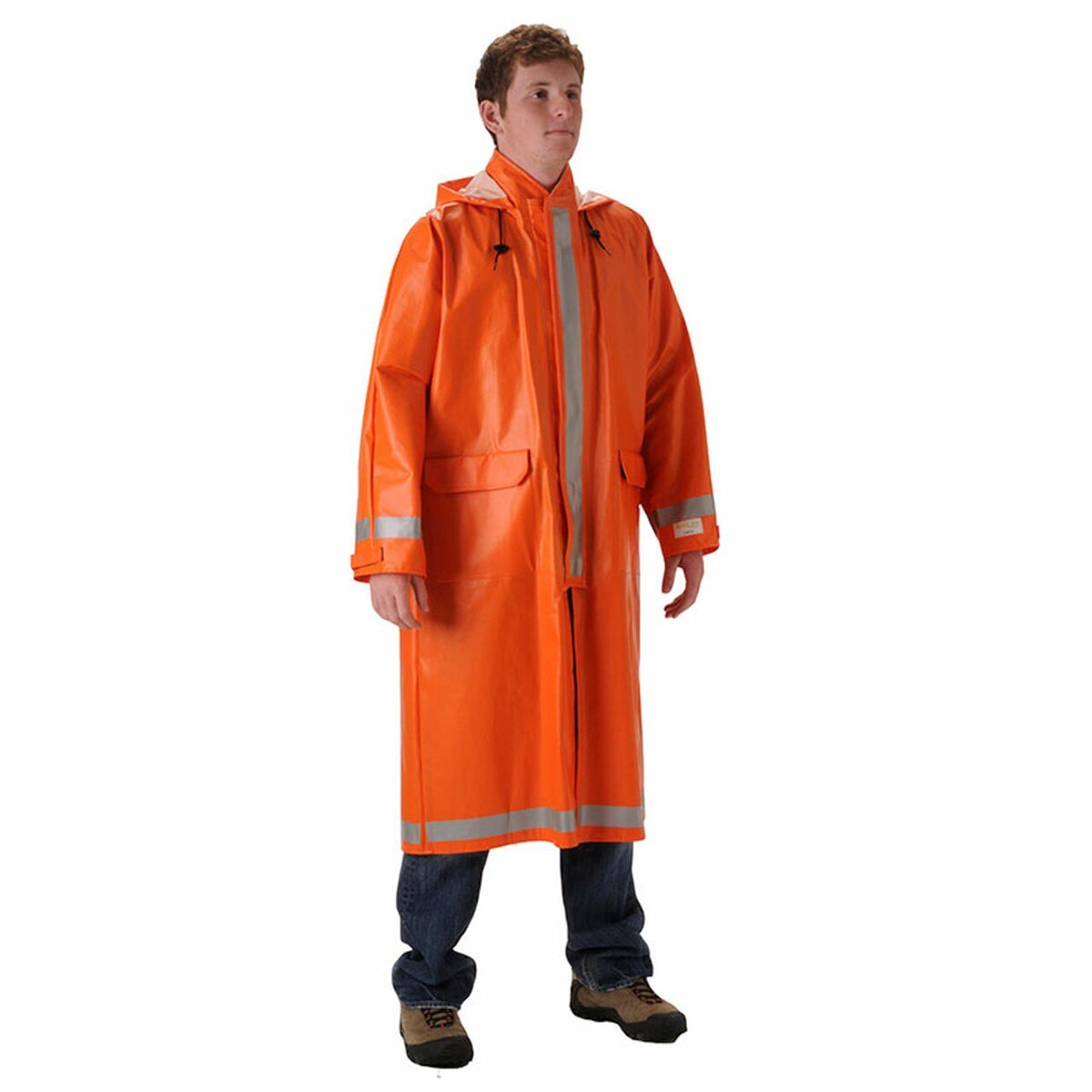 Arclite 1000 Series Full Length 48" FR Coat in International Orange
